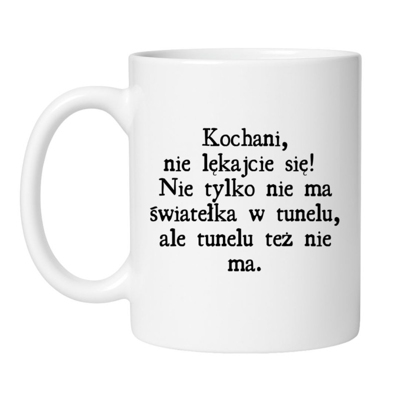 Śmieszny kubek biały 330 ml z humorystycznym napisem – śmieszny kubek do biura