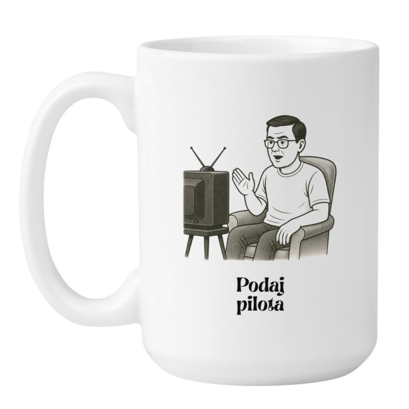Kubek duży biały 450 ml z grafiką rodzinnego motywu – doskonały do kawy