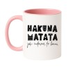 Kubek biało-różowy 330 ml z humorystycznym wzorem – idealny do herbaty