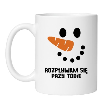 świąteczny kubek rozpływam się przy tobie prezent dla niej ceramiczny