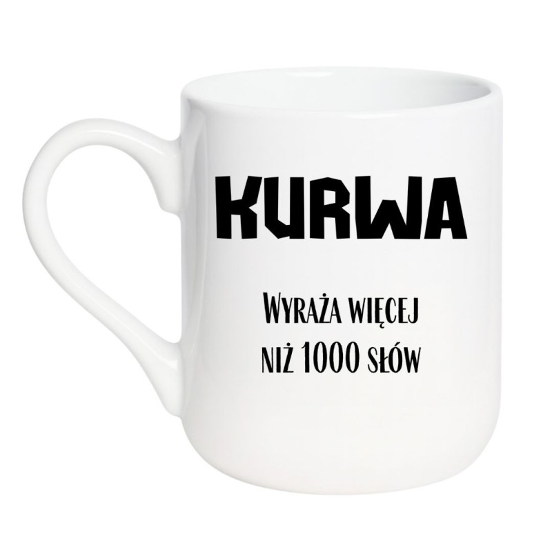 Wulgarny kubek kurwa idealny na prezent