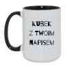 kubek firmowy z własnym napisem logo nadruk
