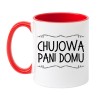 biało czerwony kubek chujowa pani domu 330 ml