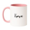 Kubek biało-różowy 330 ml z chamskim napisem – sprawdź bestseller