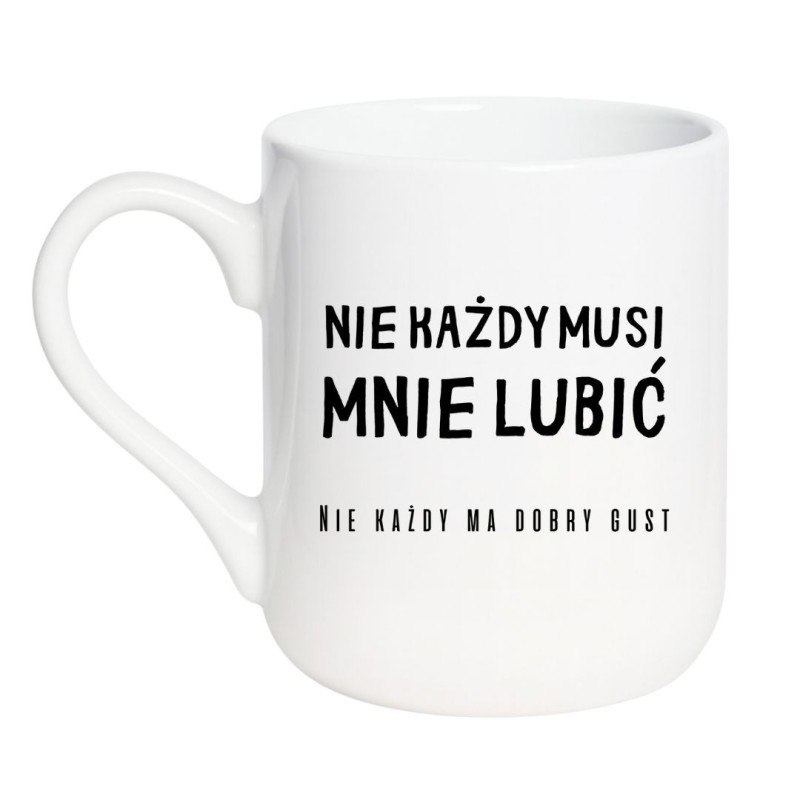 Kubek ceramiczny z napisem o gustach – idealny prezent z ironią