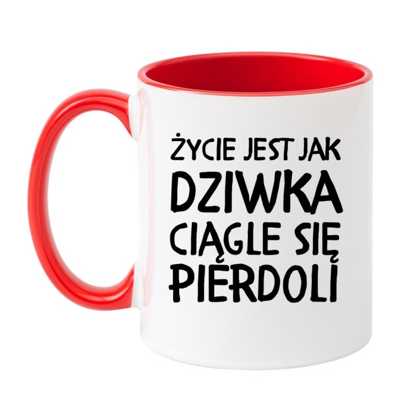 kubek ceramiczny z czarnym humorem idealny dla pracownika lub znajomego