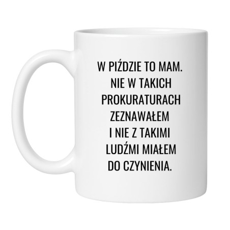 Śmieszny kubek biały 330 ml z wulgarnym nadrukiem – kubek biały 330 ml z napisem, śmieszny prezent dla znajomego