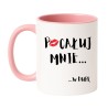 Kubek biało-różowy 330 ml z wulgarnym nadrukiem – śmieszny kubek na prezent