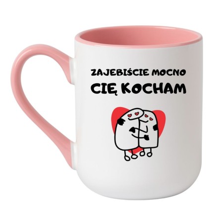 Kubek „ZAJEBIŚCIE MOCNO CIĘ KOCHAM” – Wyraź miłość z humorem!