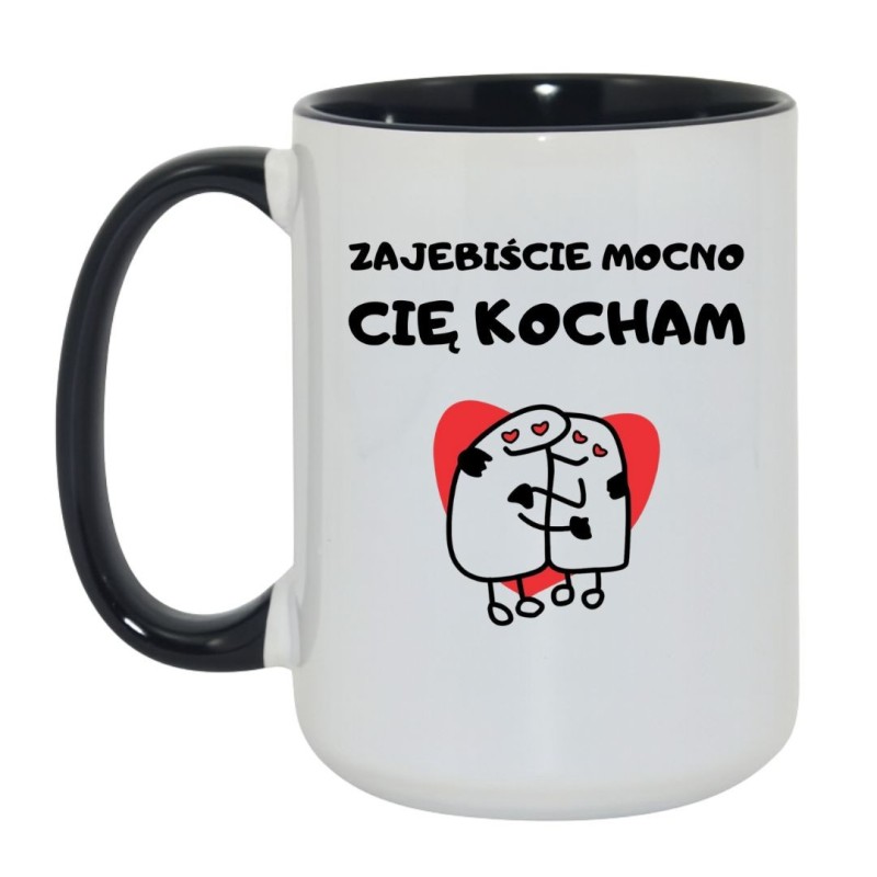 Kubek „ZAJEBIŚCIE MOCNO CIĘ KOCHAM” – Wyraź miłość z humorem!