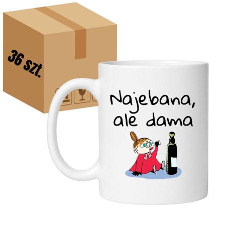Kubek duży biało-czerwony 450 ml z nadrukiem bez cenzury – doskonały gadżet dla dorosłych