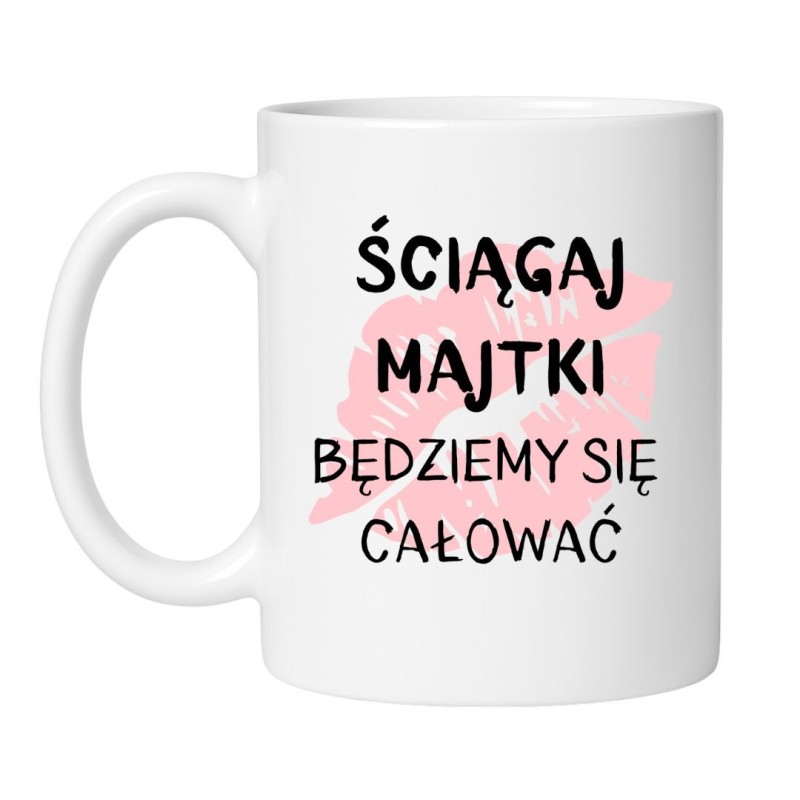 Śmieszny kubek biały 330 ml z wulgarnym napisem – doskonały gadżet do pracy