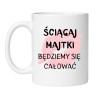 Śmieszny kubek biały 330 ml z wulgarnym napisem – doskonały gadżet do pracy