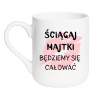 Kubek elegancki biały 330 ml z nadrukiem bez cenzury – chamski kubek dla dorosłych
