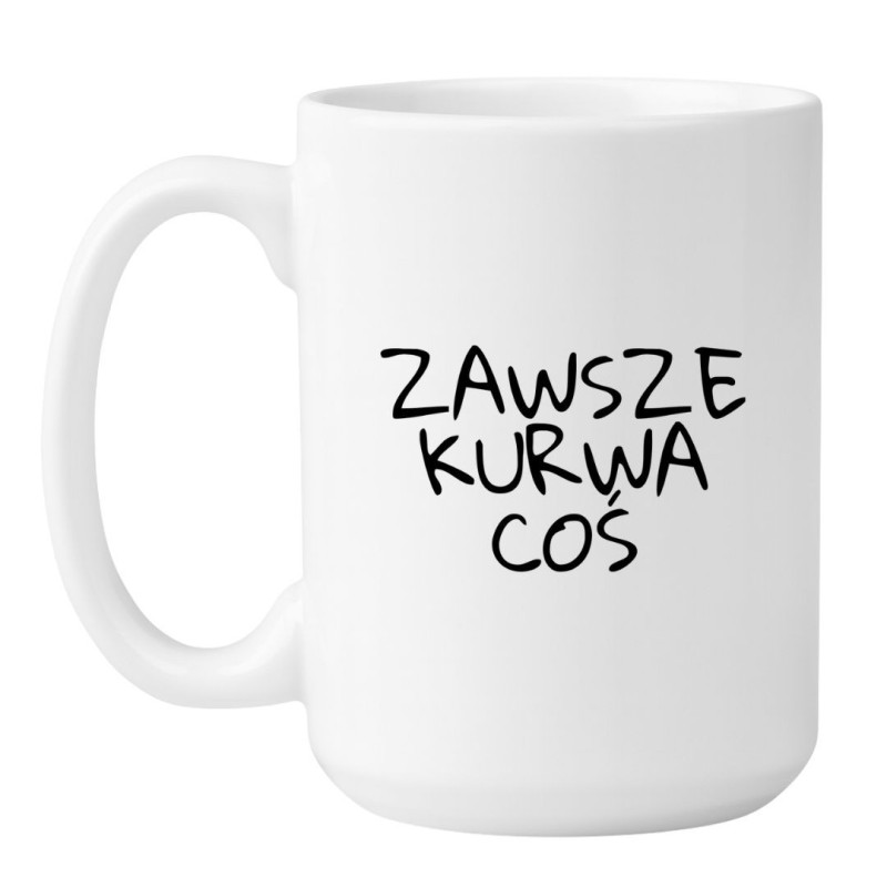 Kubek duży biały 450 ml z chamskim napisem – humorystyczny prezent dla znajomego