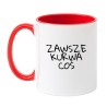 Kubek biało-czerwony 330 ml z nadrukiem bez cenzury – chamski prezent do biura