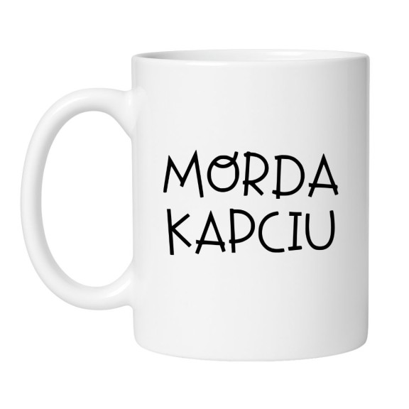 Śmieszny kubek biały 330 ml z nadrukiem – humorystyczny gadżet do biura