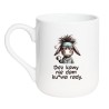 Kubek elegancki biały 330 ml z zabawną grafiką osła – must-have dla fanów kawy