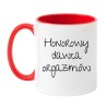 Kubek biało-czerwony 330 ml z nadrukiem bez cenzury – doskonały dla odważnych