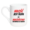 kubek ceramiczny miłość jest ślepa napis