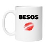 kubek besos czerwone usta romantyczny  prezent