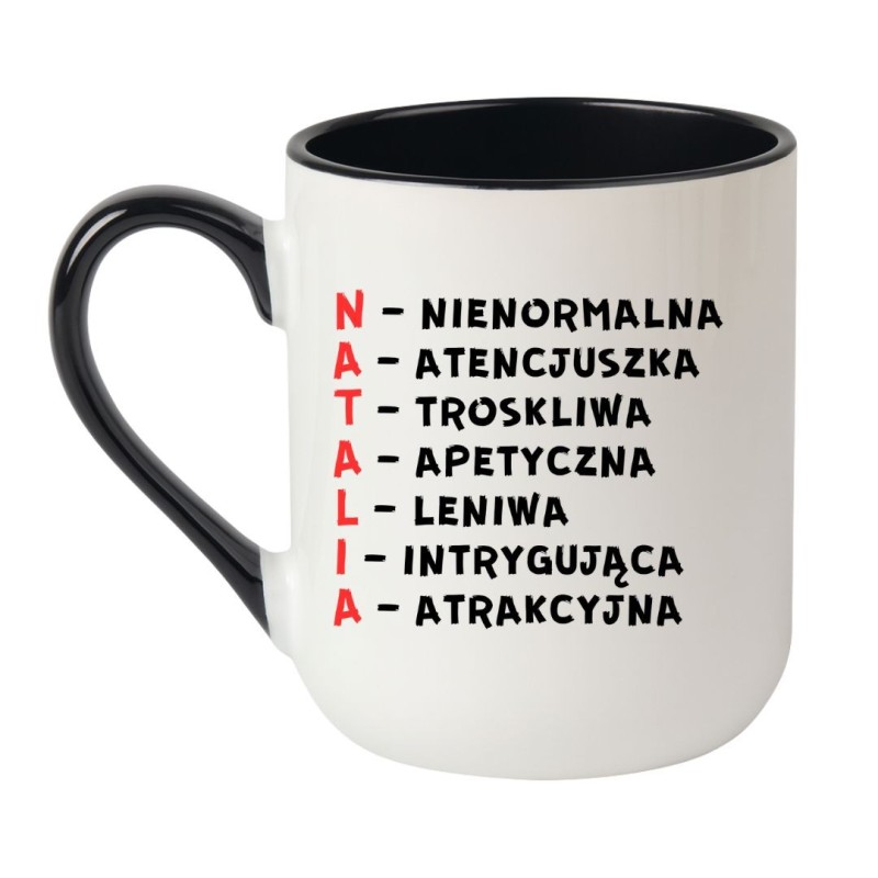 kubek z imieniem Natalia akronimy