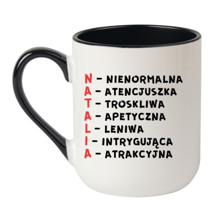 kubek z imieniem Natalia akronimy