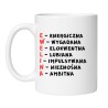 śmieszny kubek z imieniem ewelina