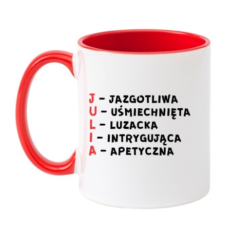 prezent dla julii kubek imienny