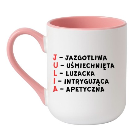 kubek z napisem julia do kupienia