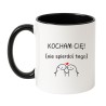 Kubek biało-czarny 330 ml z chamskim nadrukiem – hit prezentowy dla pary z poczuciem humoru