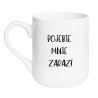 Kubek elegancki biały 330 ml z wulgarnym nadrukiem – doskonały kubek bez cenzury