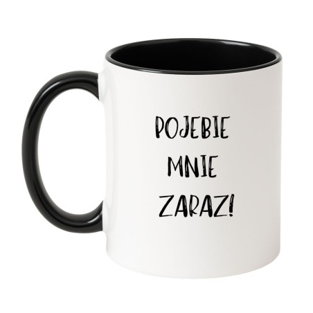 Kubek biało-czarny 330 ml z nadrukiem bez cenzury – oryginalny prezent dla dorosłych