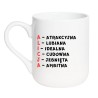 kubek imienny alicja z opisem charakteru, idealny na urodziny lub imieniny