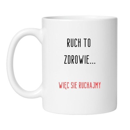Śmieszny kubek biały 330 ml z zabawnym napisem – humorystyczny gadżet do biura lub domu