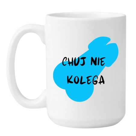 Kubek duży biały 450 ml z humorystycznym chamskim wzorem – śmieszny prezent