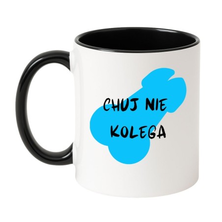 Kubek biało-czarny 330 ml z nadrukiem bez cenzury – mocny gadżet dla odważnych