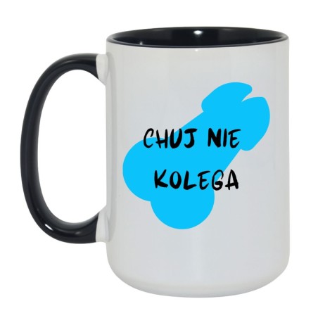 Kubek duży biało-czarny 450 ml z nadrukiem bez cenzury – zabawny kubek dla dorosłych