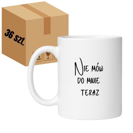 Kubek biały 330 ml ze śmiesznym nadrukiem – zestaw 36 sztuk HURT, bestseller sklepu