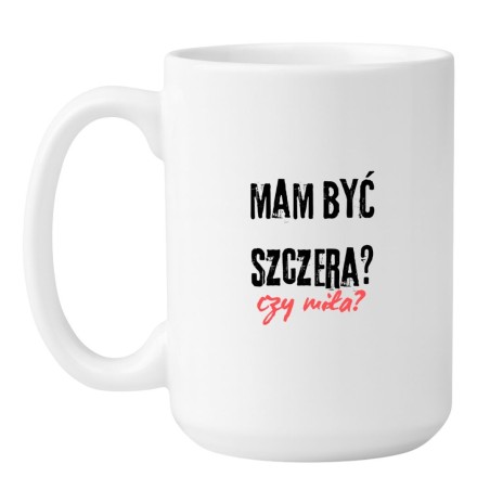 Kubek duży biały 450 ml z humorystycznym nadrukiem – doskonały do porannej kawy