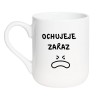 Kubek elegancki biały 330 ml z nadrukiem bez cenzury – must-have dla fanów kawy