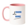 Kubek biało-różowy 330 ml z nadrukiem bez cenzury – zabawny dodatek do kawy