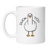 kubek z zabawnym nadrukiem duck you