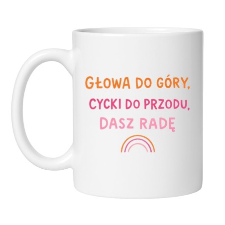 kubek ceramiczny głowa do góry cycki do przodu