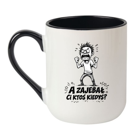 kubek ceramiczny z zabawną grafiką