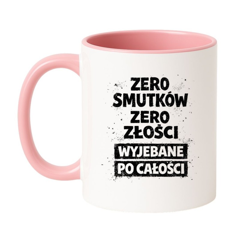 chamski kubek z czarnym humorem