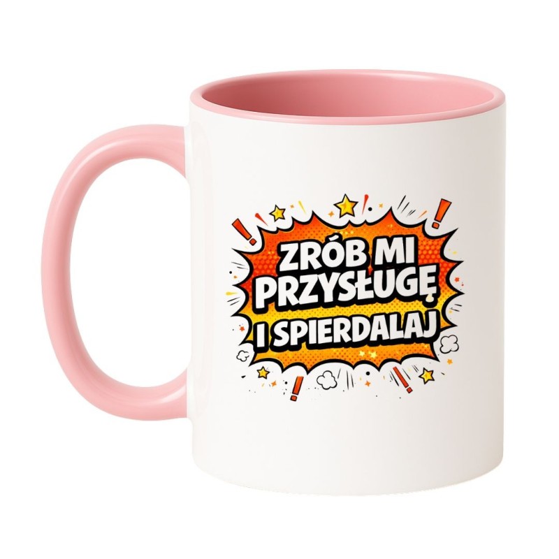 chamski kubek z czarnym humorem