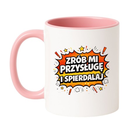 chamski kubek z czarnym humorem