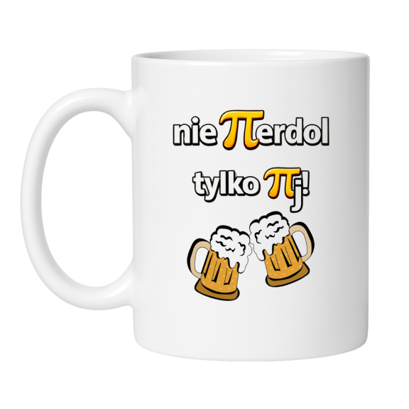 Śmieszny kubek z napisem nie pierdol tylko pij dla studenta
