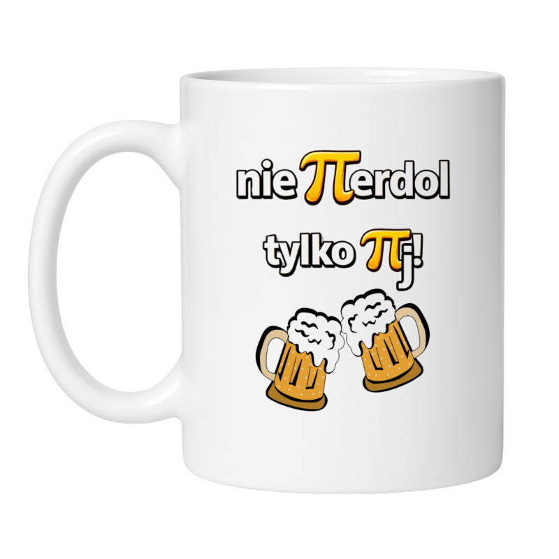 Śmieszny kubek z napisem nie pierdol tylko pij dla studenta